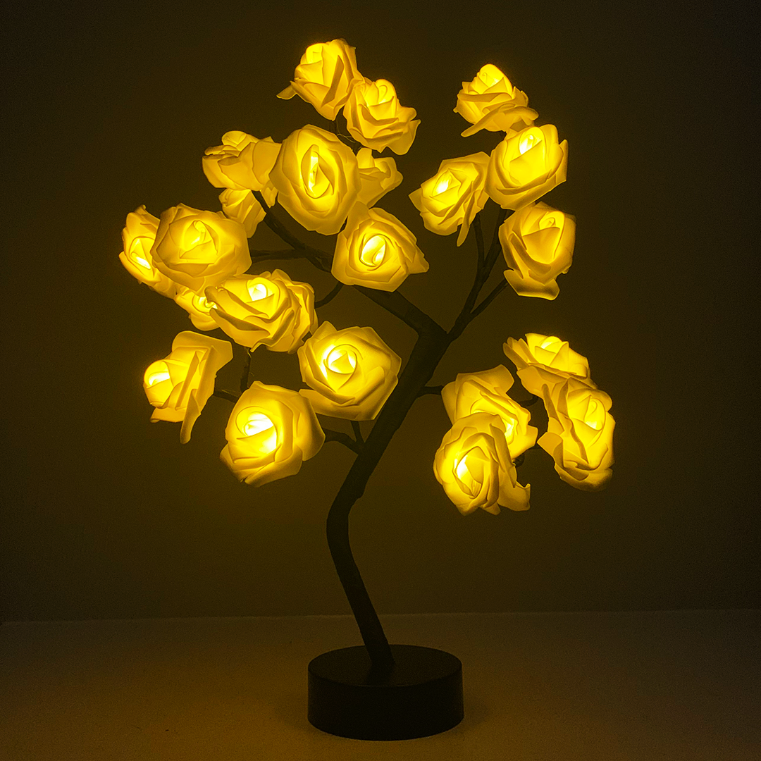 LED Rose Flower Tree Light Deco