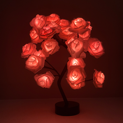Light up rose online tree