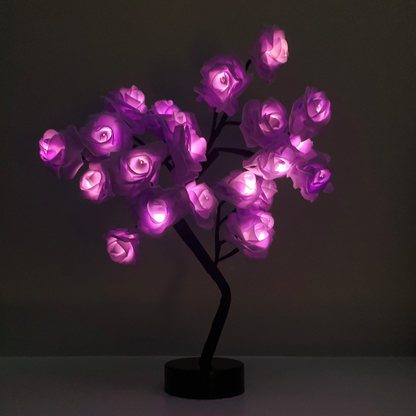 LED Rose Flower Tree Light Deco