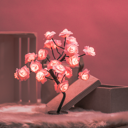 LED Rose Flower Tree Light Deco